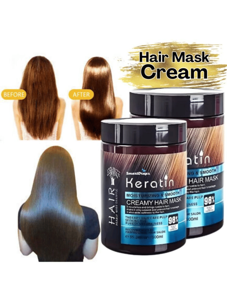     			Smartdrops Shine Enhancing Hair Mask For Damaged Hair ( Pack of 2 )
