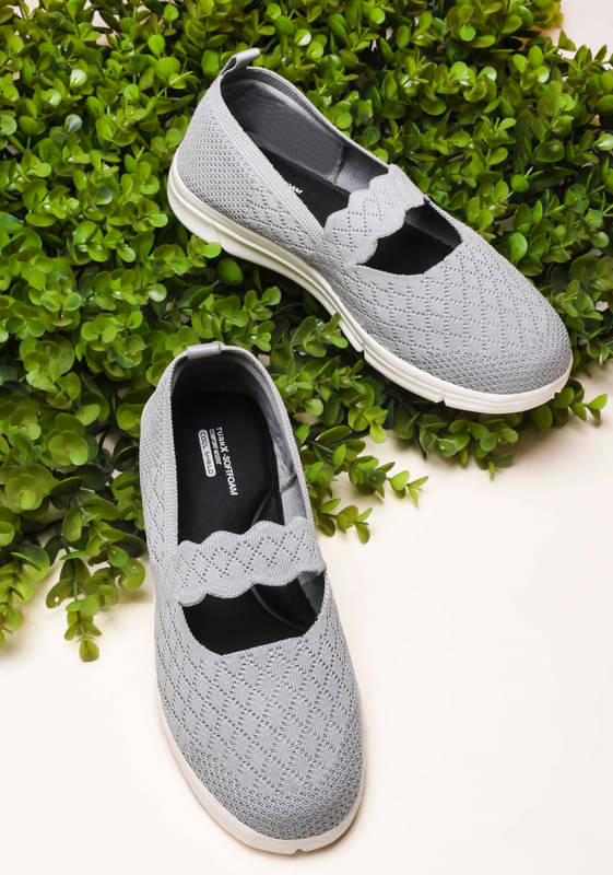 TurnX Light GREY Women's Slip On TurnX Light GREY Women's Slip On