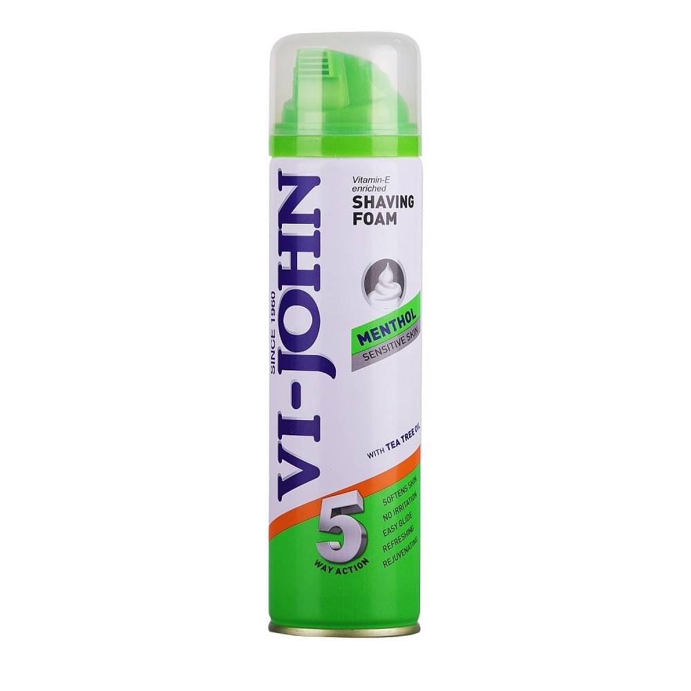     			Vi-John Menthol Sensitive Shaving Foam 200 mL