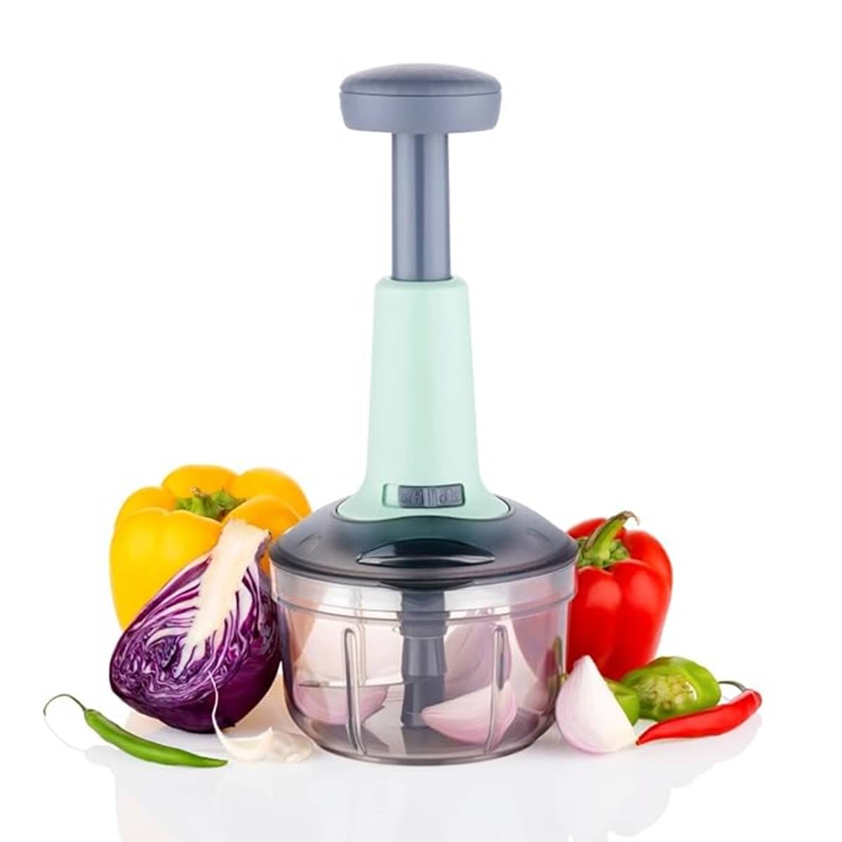 analog kichenware 450 ML Push Chopper Sea Green Plastic Mannual Chopper 450 ml ( Pack of 1 ) analog kichenware 450 ML Push Chopper Sea Green Plastic Mannual Chopper 450 ml ( Pack of 1 )