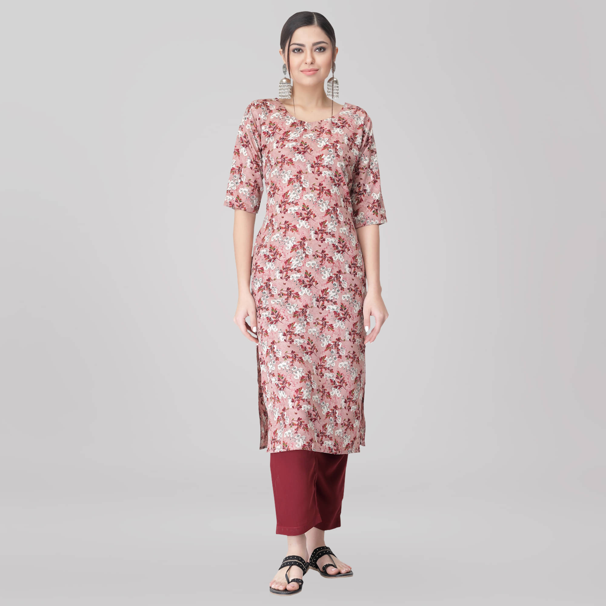 1 Stop Fashion Crepe Printed Kurti With Pants Women's Stitched Salwar Suit - Multicolor ( Pack of 1 )     			1 Stop Fashion Crepe Printed Kurti With Pants Women's Stitched Salwar Suit - Multicolor ( Pack of 1 )