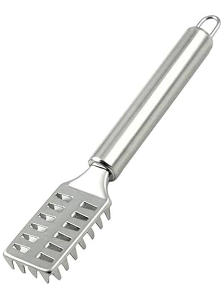 Analog Kitchenware Silver Stainless Steel Meat/Chicken/Fish Skin Remove Scaler ( Set of 1 ) Analog Kitchenware Silver Stainless Steel Meat/Chicken/Fish Skin Remove Scaler ( Set of 1 )