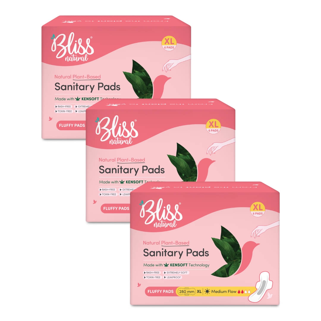     			BLISSNATURAL Cottony XL Regular Sanitary Pad