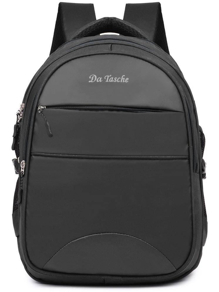 Da Tasche Black Polyester Backpack With Raincover ( 35 Ltrs ) Da Tasche Black Polyester Backpack With Raincover ( 35 Ltrs )