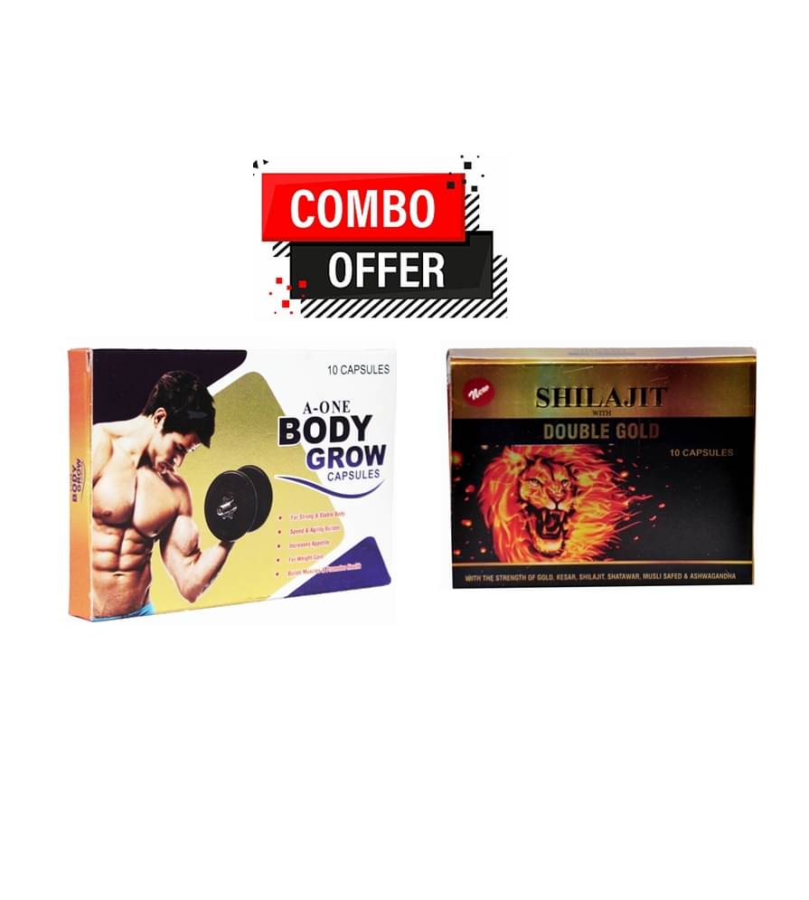     			Dr. Chopra GG A-One Body Grow Capsule 10no.s & Shilajit With Double Gold Capsules 10 no.s Unflavoured