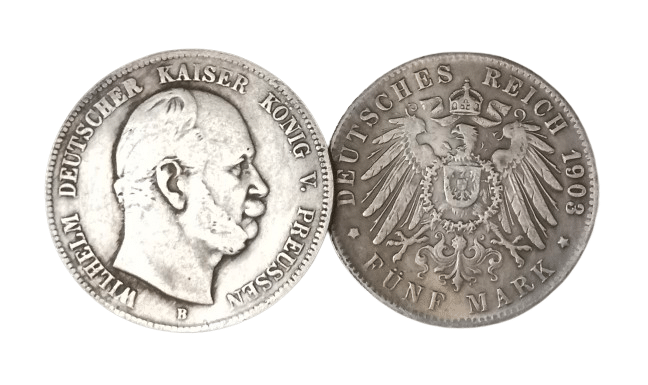 Extremely Rare William 5 Mark 1874-1876 Modern Coin - Hard to Find Extremely Rare William 5 Mark 1874-1876 Modern Coin - Hard to Find