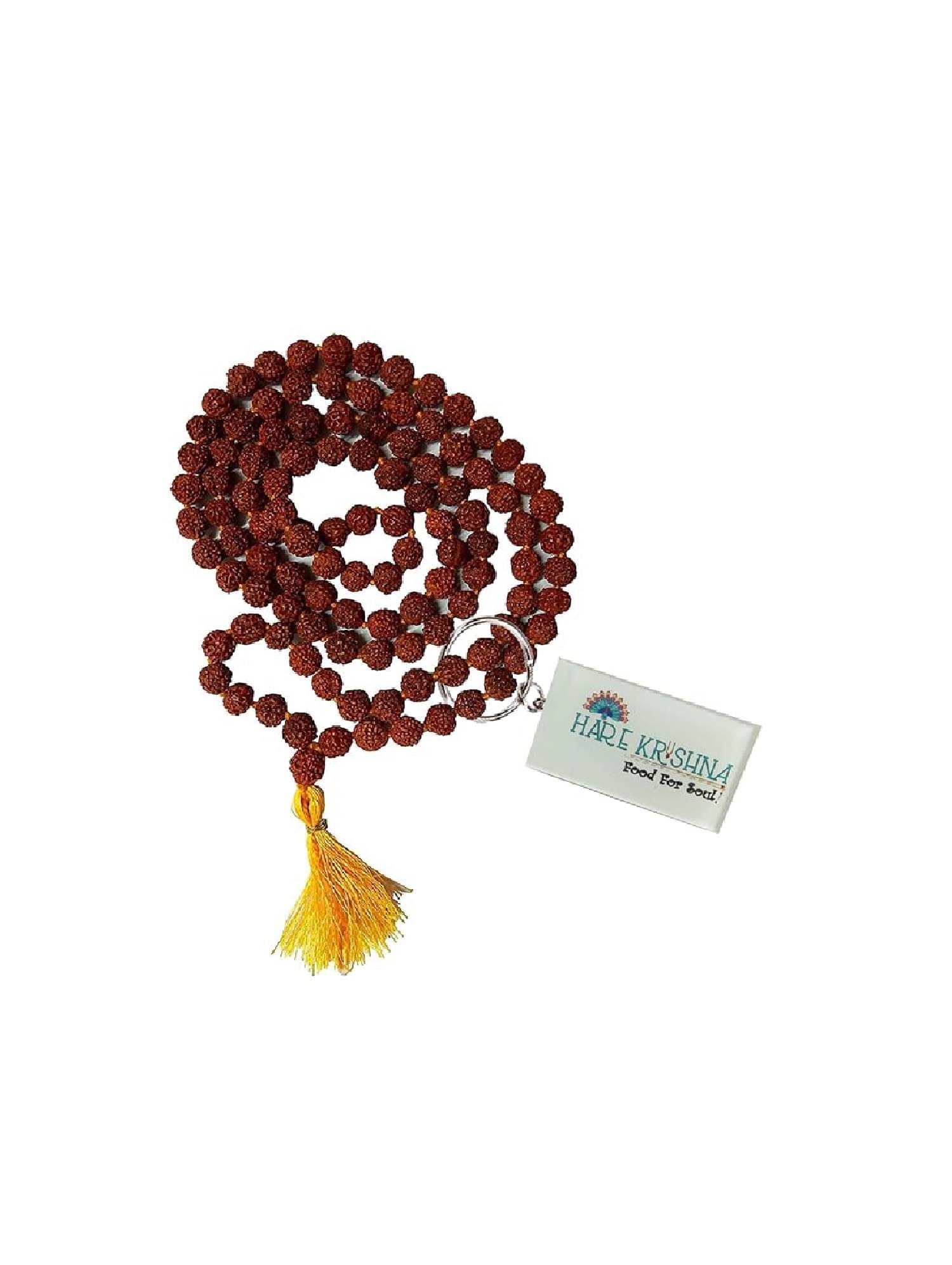 Hare Krishna Food For Soul 5 Mukhi Rudraksh Mala | 108 Bead Bag Pooja Mala 1 ( Pack of 1 ) Hare Krishna Food For Soul 5 Mukhi Rudraksh Mala | 108 Bead Bag Pooja Mala 1 ( Pack of 1 )