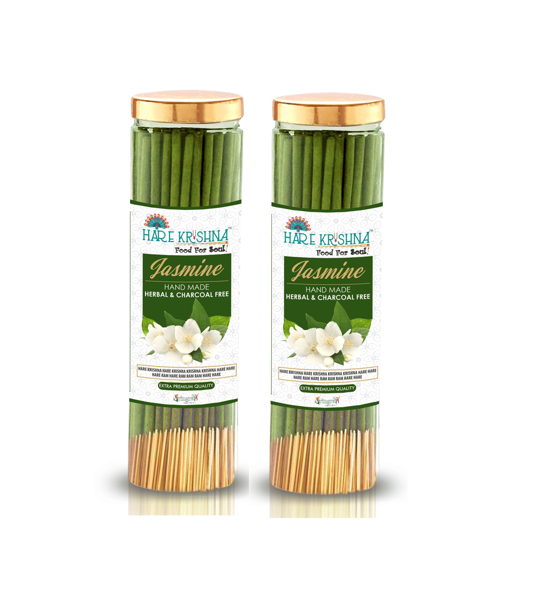     			Hare Krishna Incense Stick Jasmine 200 gm ( Pack of 2 )