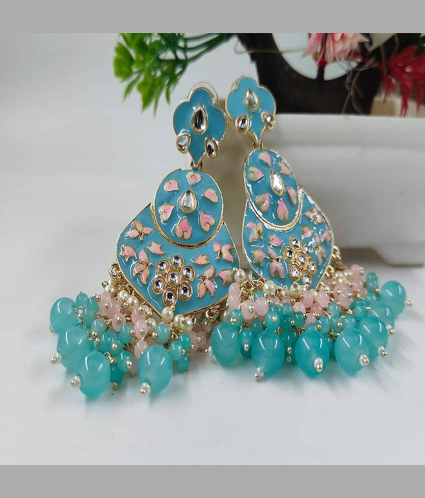 Jiyanshi fashion Multicolor Chandbalis Earrings ( Pack of 1 ) - Earrings | Buy online on ZillyBuy