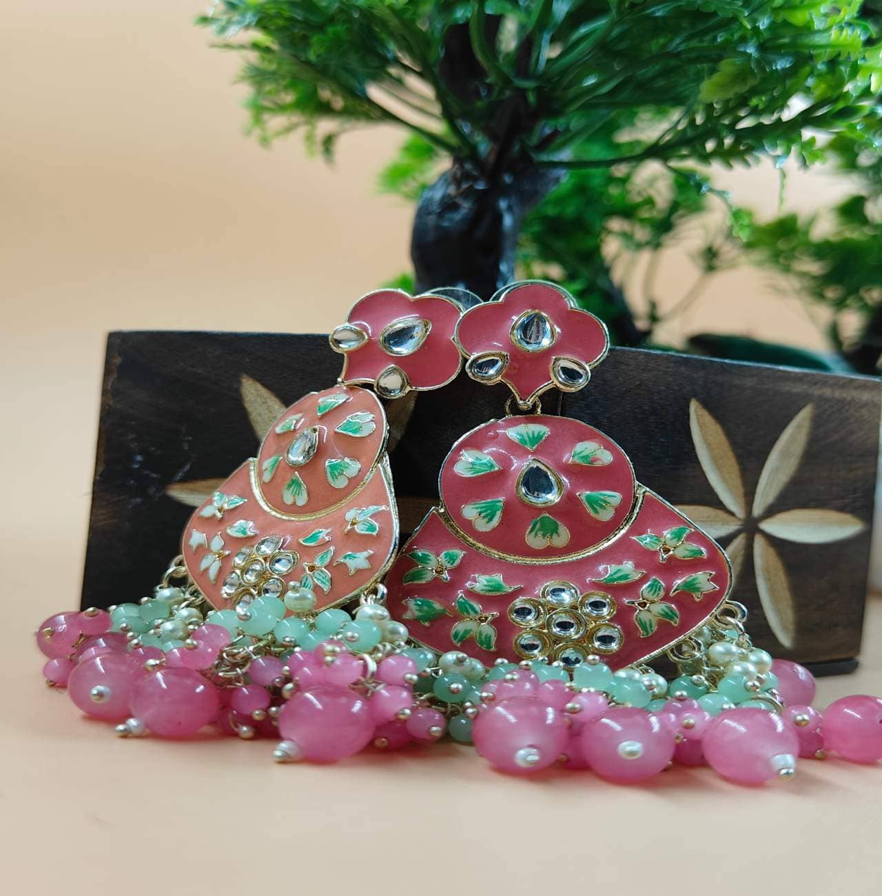 Jiyanshi fashion Multicolor Chandbalis Earrings ( Pack of 1 ) - Earrings | Buy online on ZillyBuy