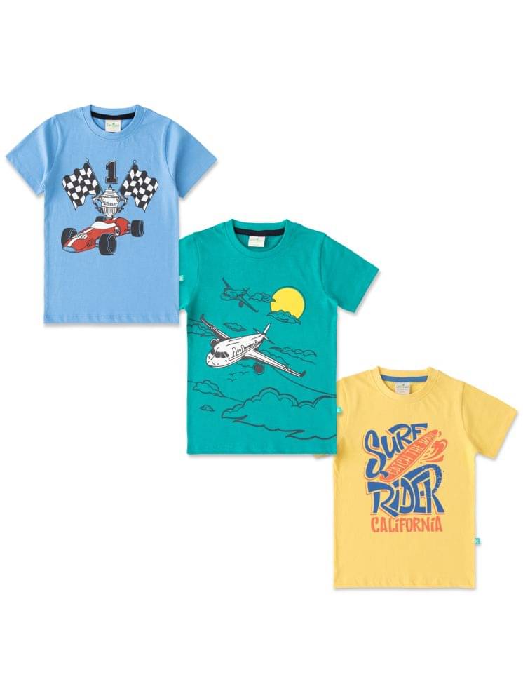     			Juscubs Pack of 1 Boys Cotton T-Shirt ( Multicolor )