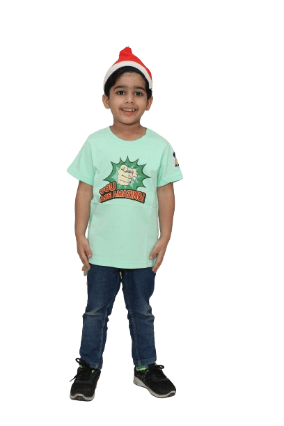    			KUCHU Pack of 4 Boys Cotton Blend T-Shirt ( Light Green )