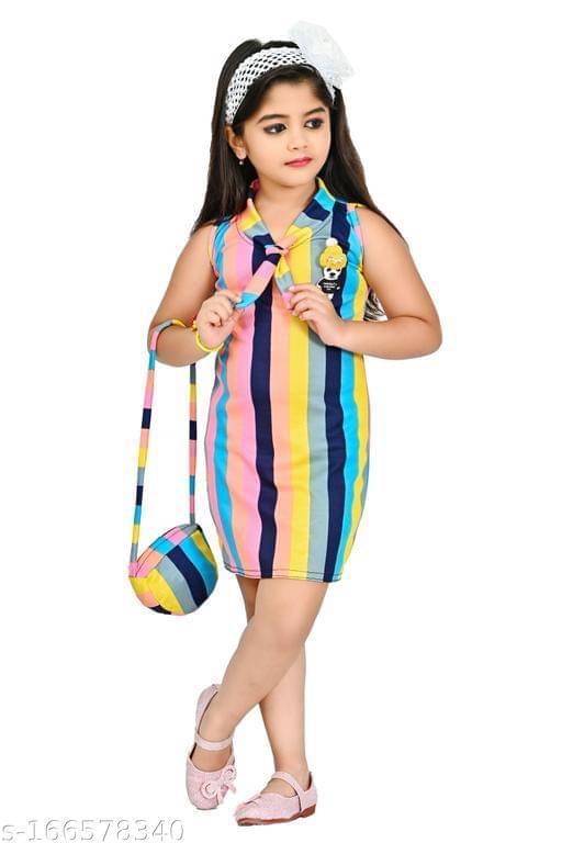 Mullick the designer Polyester Bodycon Dress For Girls ( Pack of 1 , Multicolor ) Mullick the designer Polyester Bodycon Dress For Girls ( Pack of 1 , Multicolor )