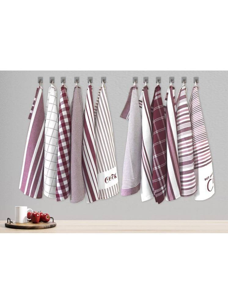     			Oasis Hometex Set of 12 Others Cotton Kitchen Towel