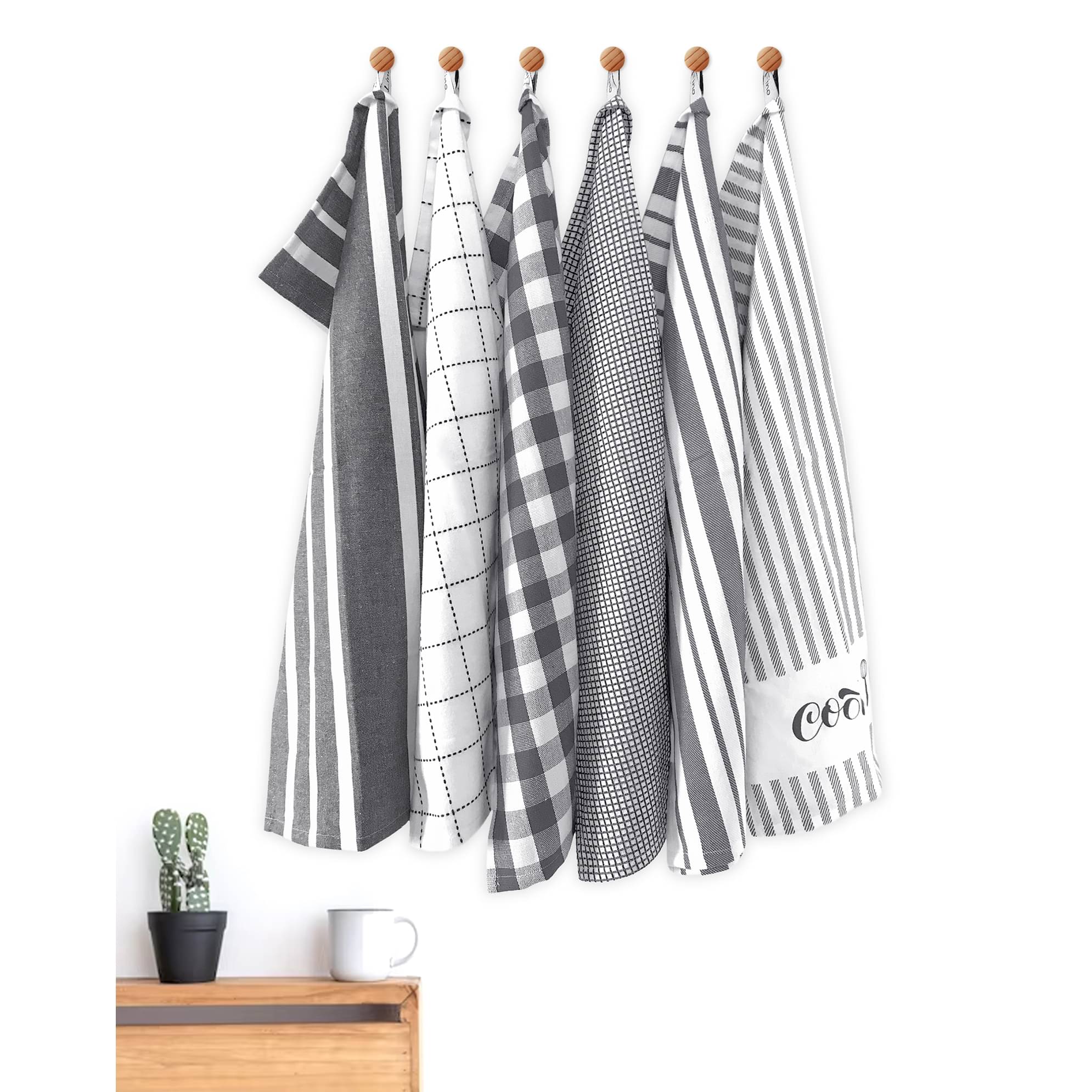     			Oasis Hometex Set of 6 Others Cotton Kitchen Towel