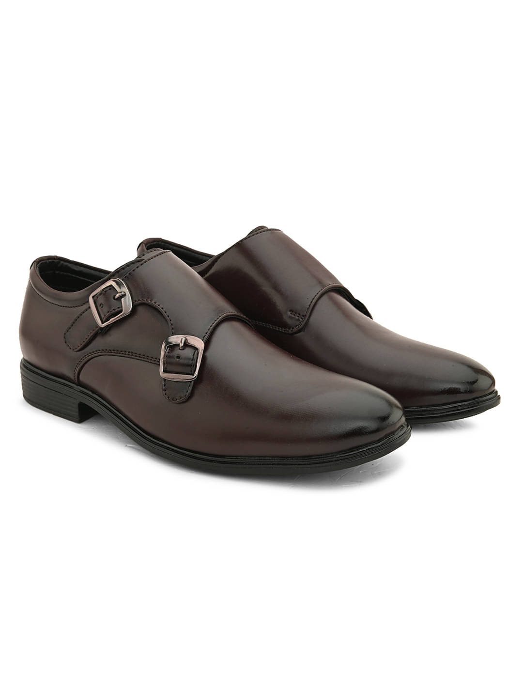 Prolific Brown Men's Monk Strap Formal Shoes Prolific Brown Men's Monk Strap Formal Shoes