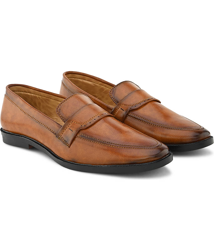 Prolific Tan Men's Mocassin Formal Shoes - Formal Shoes | Buy online on ZillyBuy