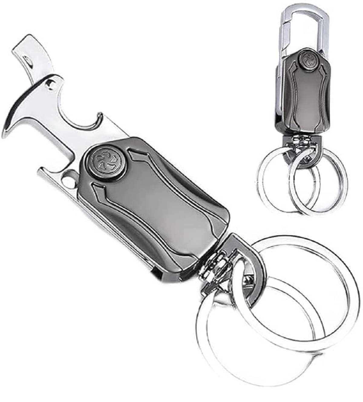     			RAMDEV ENTERPRISE Metallic Keychain Single Silver