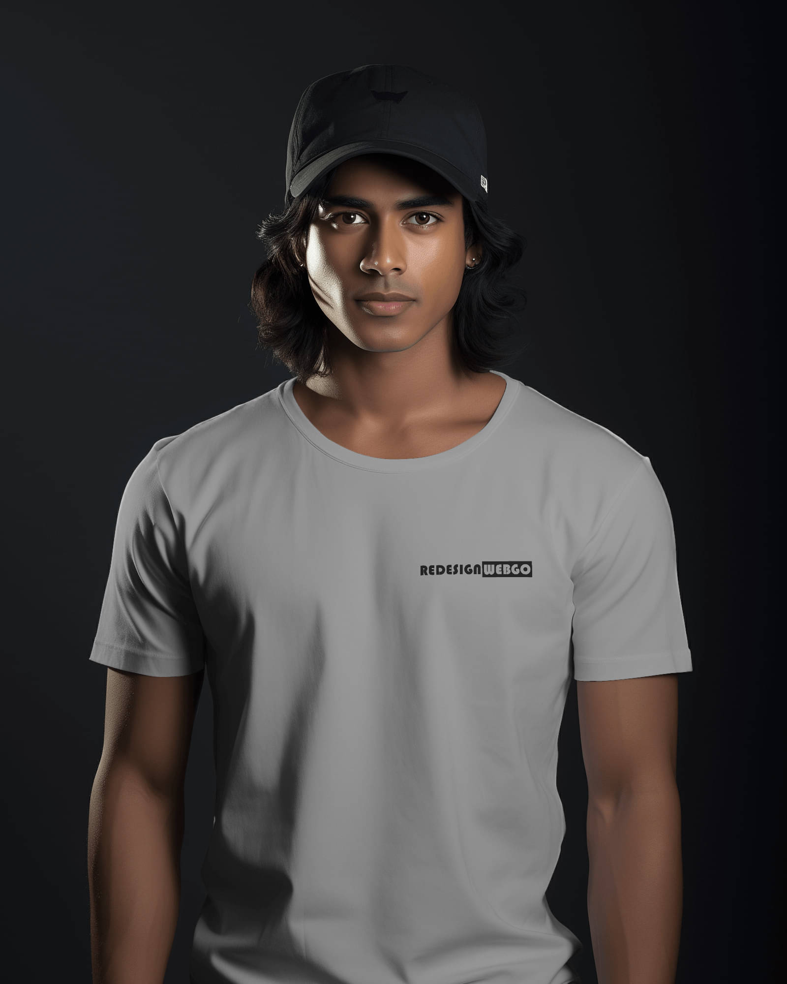     			REDESIGNWEBGO Pack of 1 Polyester Regular Fit Men's T-Shirt ( Grey )