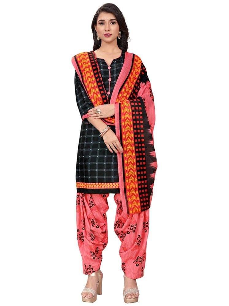 Rajnandini Women Cotton Blend Printed Straight Kurti With Patiala Salwar ( Multicolor ) Rajnandini Women Cotton Blend Printed Straight Kurti With Patiala Salwar ( Multicolor )