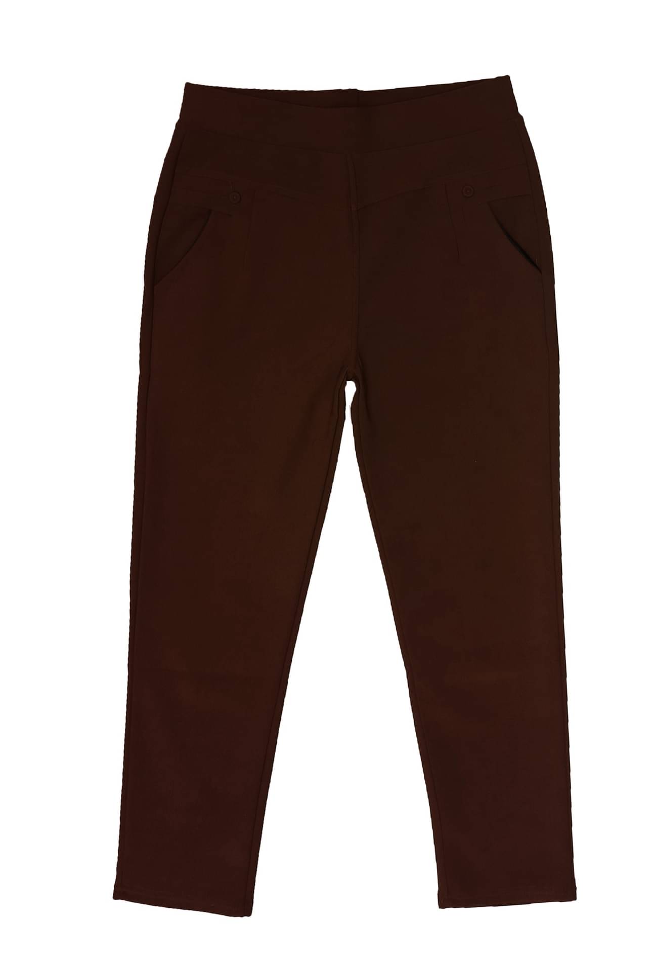     			Whyme Fashion - Lycra Regular Fit Brown Women's Jeggings ( Pack of 1 )