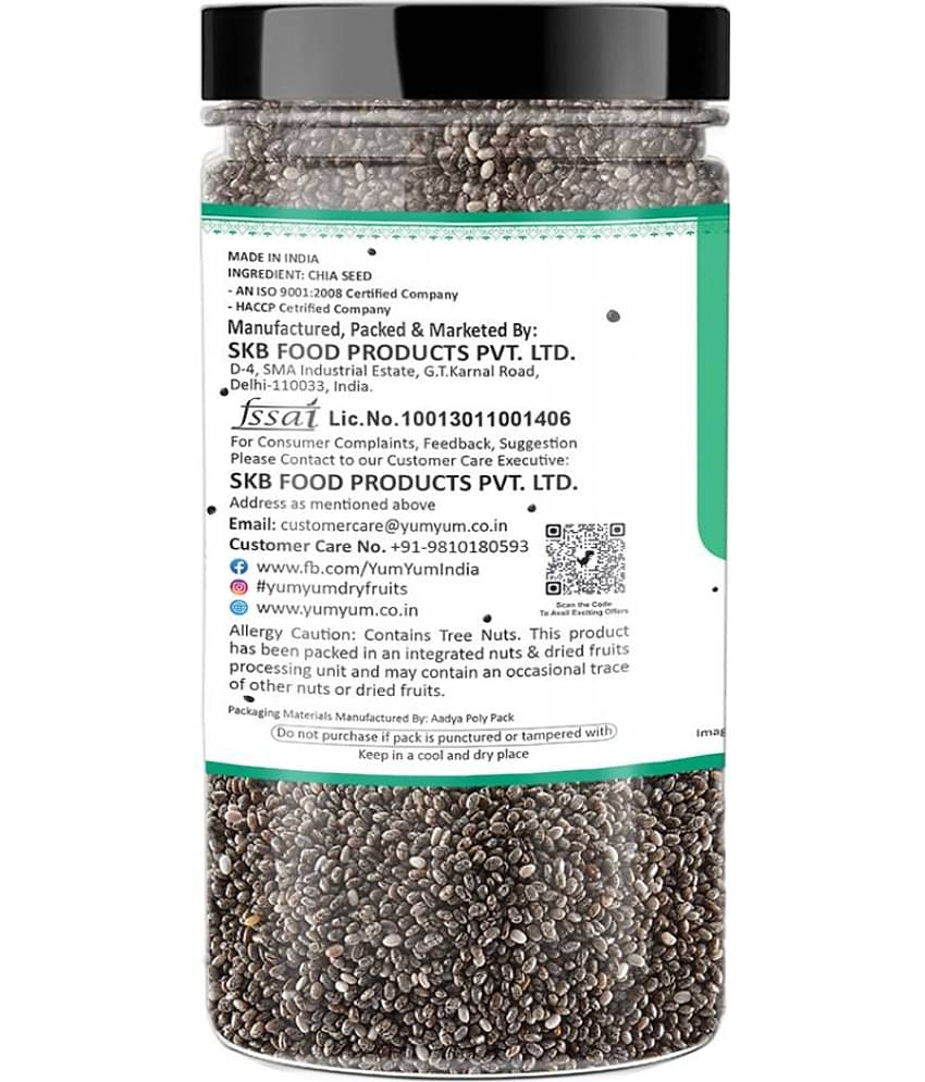 YUM YUM Raw Chia Seeds, Healthy Seeds, Rich in Calcium Chia Seeds (400 g)