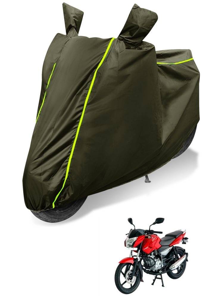    			Auto Hub Bike Body Cover for Bajaj Pulsar 135 LS DTS-i ( Pack of 1 ) , Green