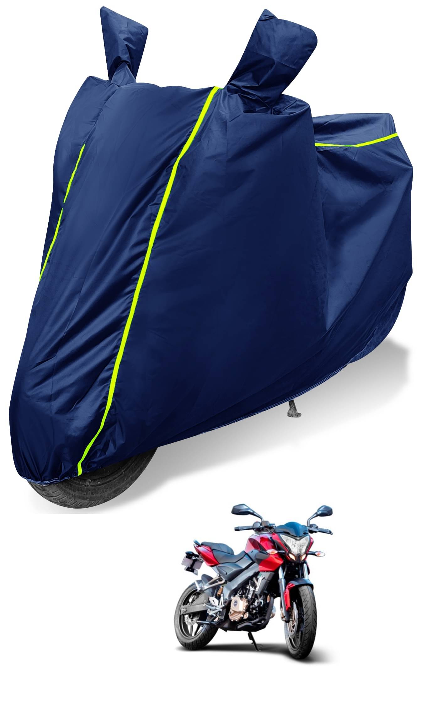     			Auto Hub Bike Body Cover for Bajaj Pulsar 200 NS ( Pack of 1 ) , Blue