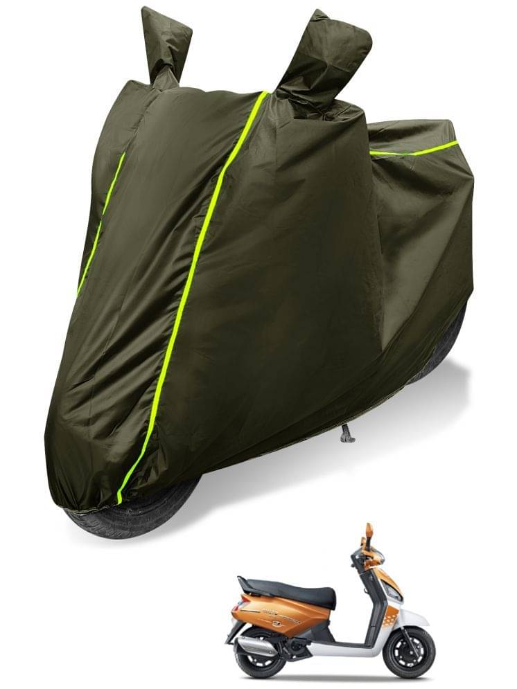    			Auto Hub Bike Body Cover for Mahindra GUSTO ( Pack of 1 ) , Green