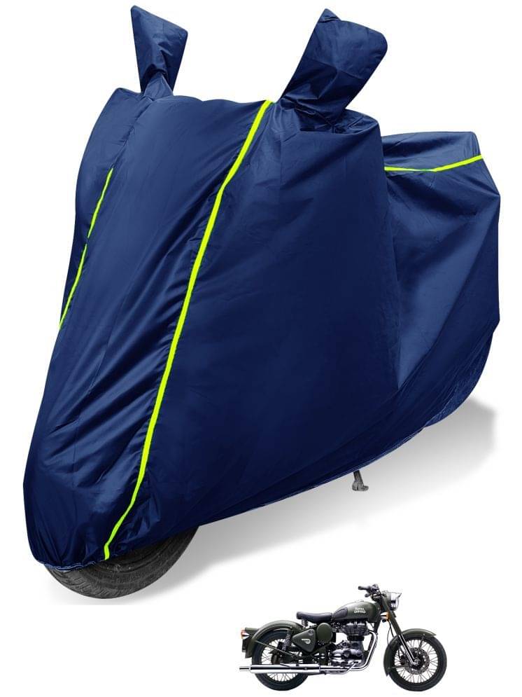     			Auto Hub Bike Body Cover for Royal Enfield Battle ( Pack of 1 ) , Blue