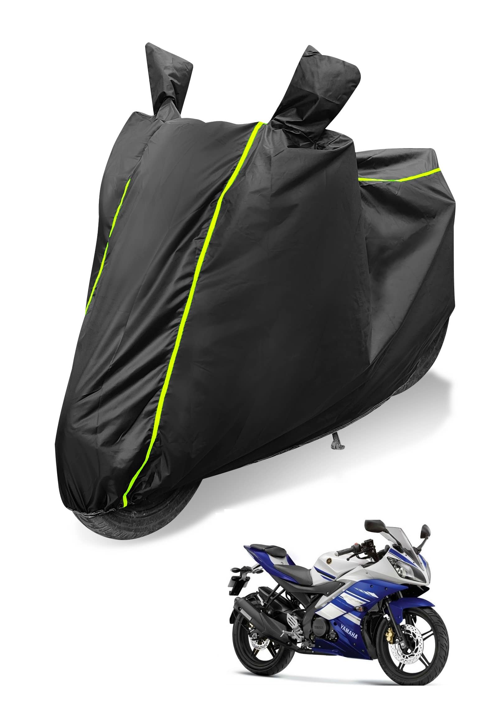 Auto Hub Bike Body Cover for Yamaha R15 ( Pack of 1 ) , Black