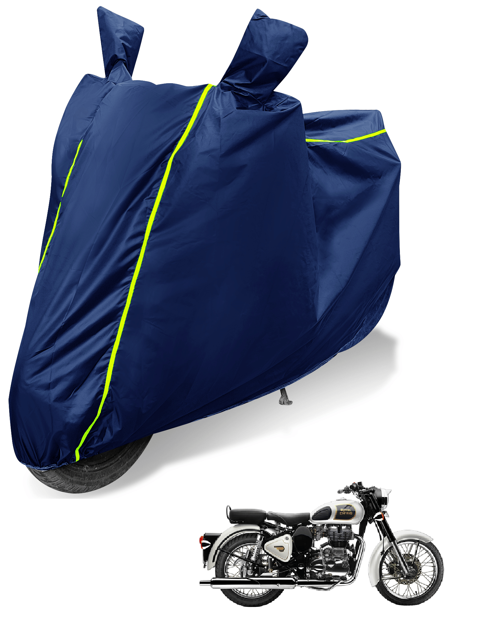 Auto Hub Bike Body Cover for Royal Enfield Classic 350 ( Pack of 1 ) , Blue Auto Hub Bike Body Cover for Royal Enfield Classic 350 ( Pack of 1 ) , Blue