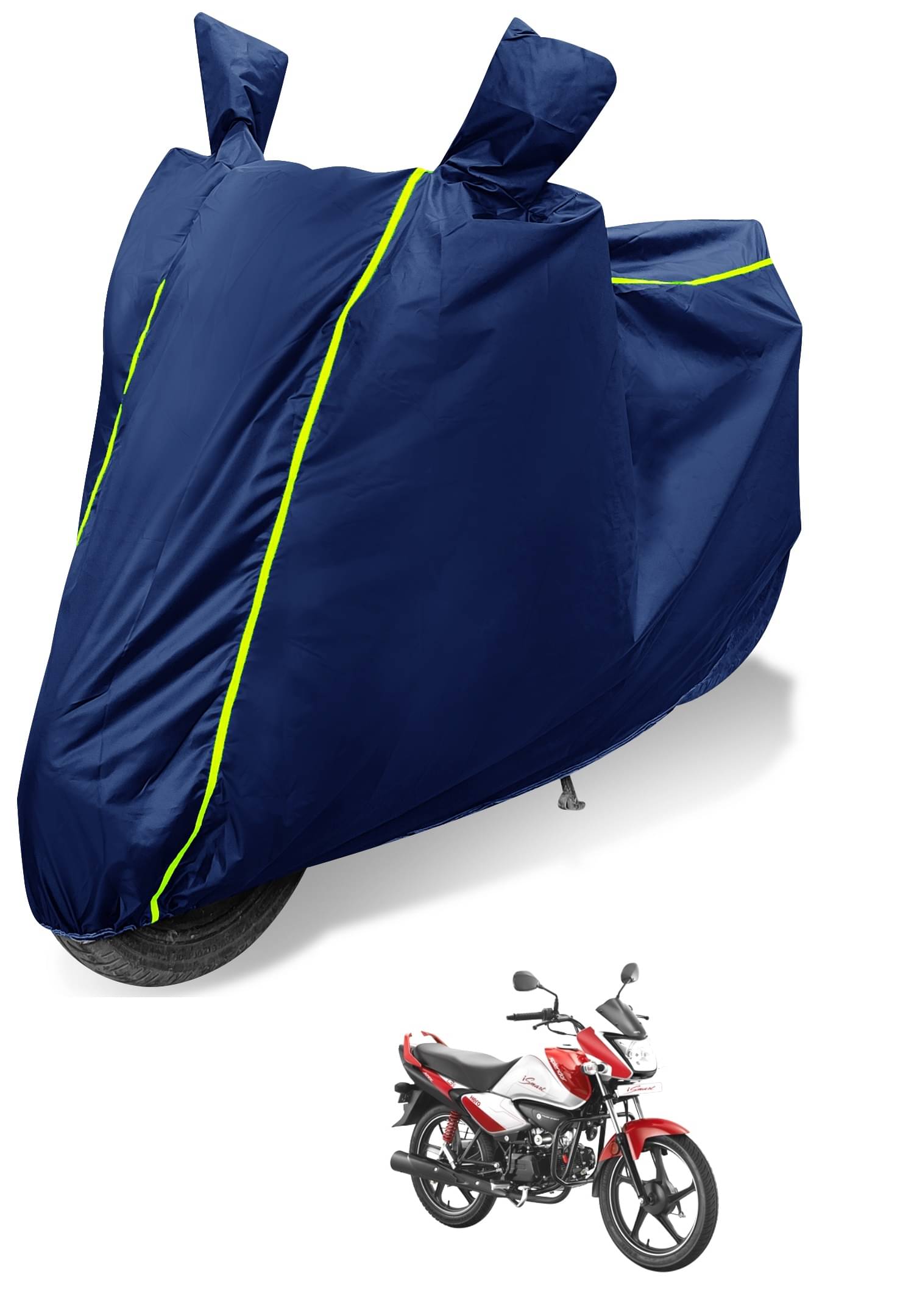 Auto Hub Bike Body Cover for Hero Splendor iSmart ( Pack of 1 ) , Blue Auto Hub Bike Body Cover for Hero Splendor iSmart ( Pack of 1 ) , Blue