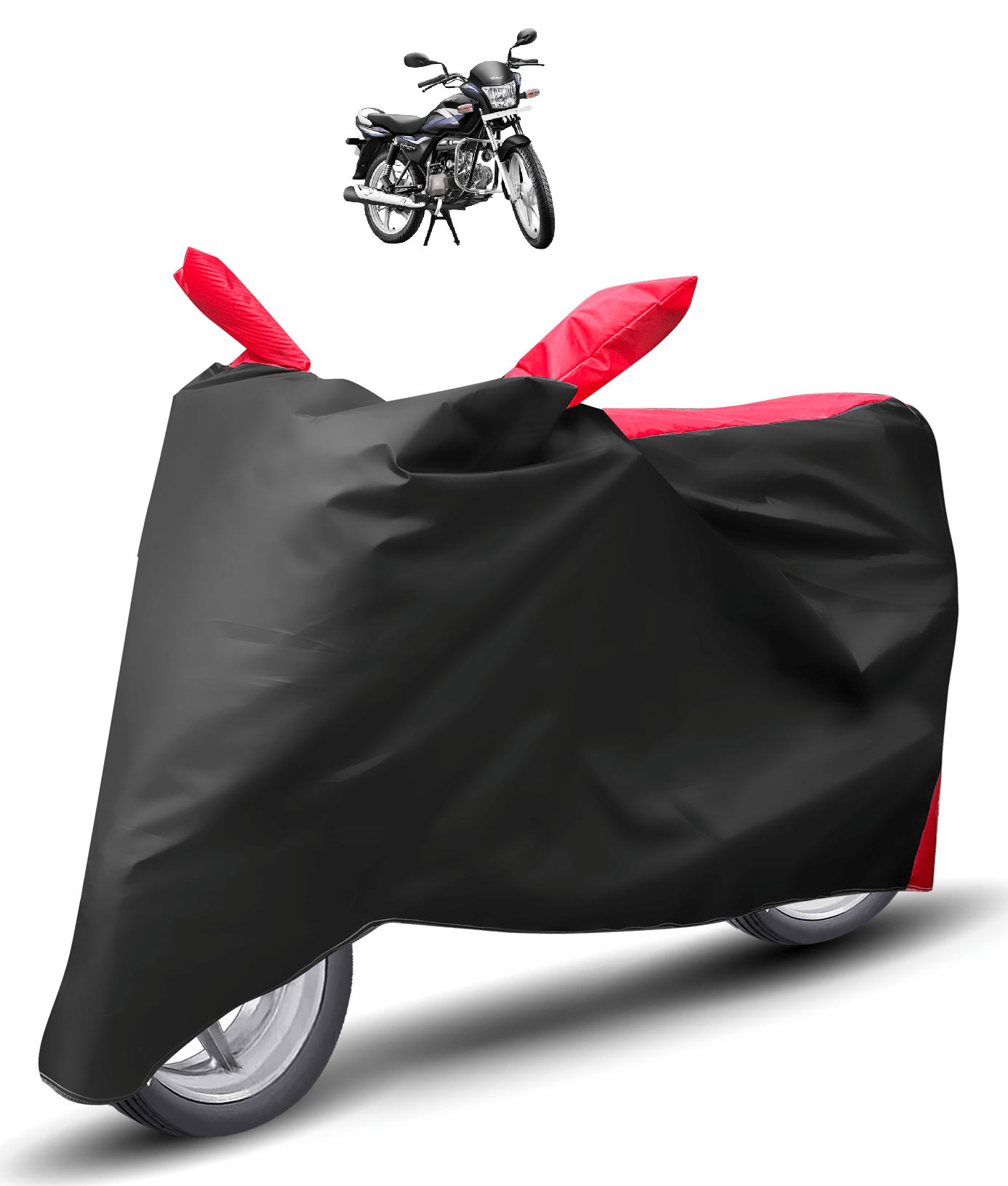 Auto Hub Bike Body Cover for Hero Splendor Pro ( Pack of 1 ) , Red Auto Hub Bike Body Cover for Hero Splendor Pro ( Pack of 1 ) , Red
