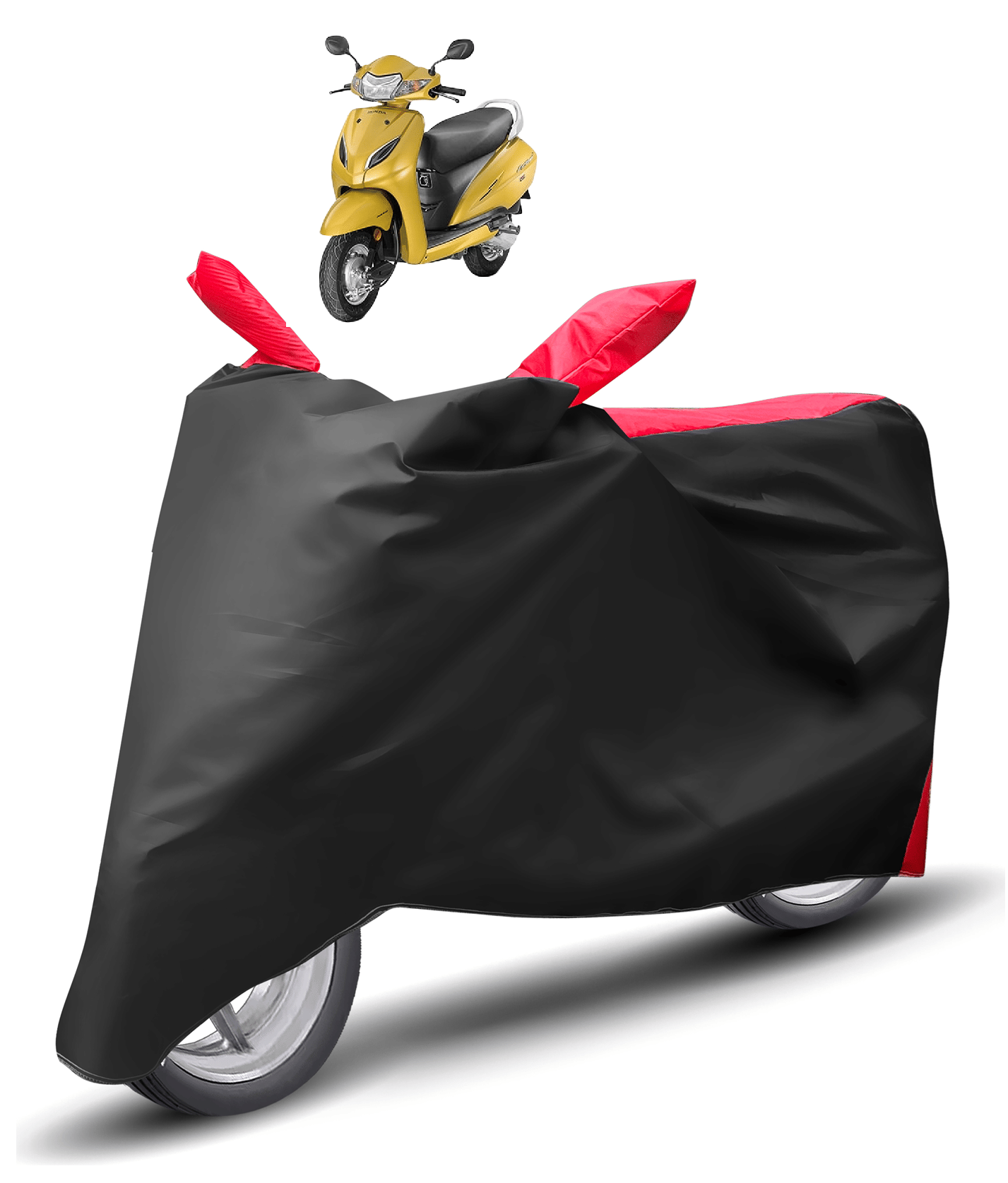 Auto Hub Bike Body Cover for Honda Activa 5G ( Pack of 1 ) , Red Auto Hub Bike Body Cover for Honda Activa 5G ( Pack of 1 ) , Red
