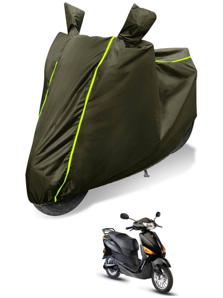 Auto Hub Bike Body Cover for Hero Electric Optima ( Pack of 1 ) , Green Auto Hub Bike Body Cover for Hero Electric Optima ( Pack of 1 ) , Green