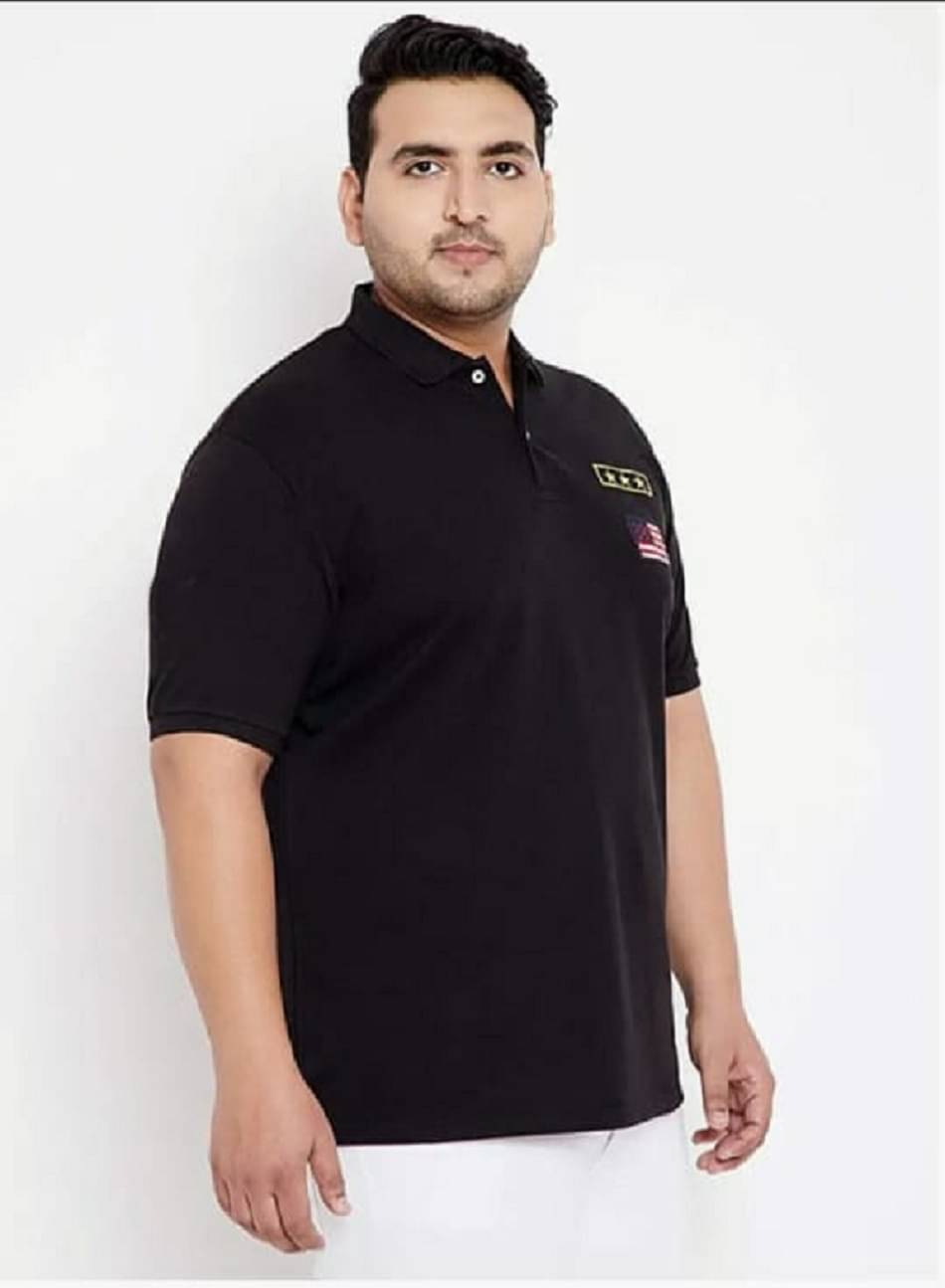 DAAWEAR OUTFITS Pack of 1 Cotton Regular Fit Solid Half Sleeves Men's Polo T Shirt ( Black ) DAAWEAR OUTFITS Pack of 1 Cotton Regular Fit Solid Half Sleeves Men's Polo T Shirt ( Black )
