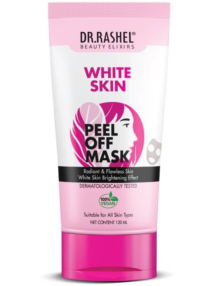     			DR RASHEL White Skin Peel Off Mask for flawless Skin for all Skin Types(120 ml,Pack of 1)