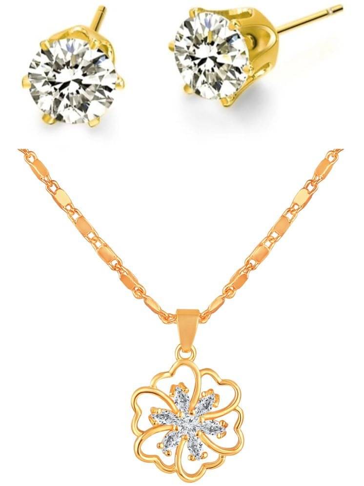 Drashti Collection White Brass Necklace Set ( Pack of 1 )     			Drashti Collection White Brass Necklace Set ( Pack of 1 )