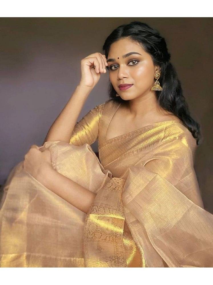 JULEE Jacquard Solid Saree With Unstitched Blouse Piece ( Mustard ) JULEE Jacquard Solid Saree With Unstitched Blouse Piece ( Mustard )