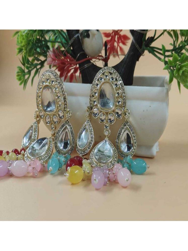     			Jiyanshi fashion Multi Color Danglers Earrings ( Pack of 1 )