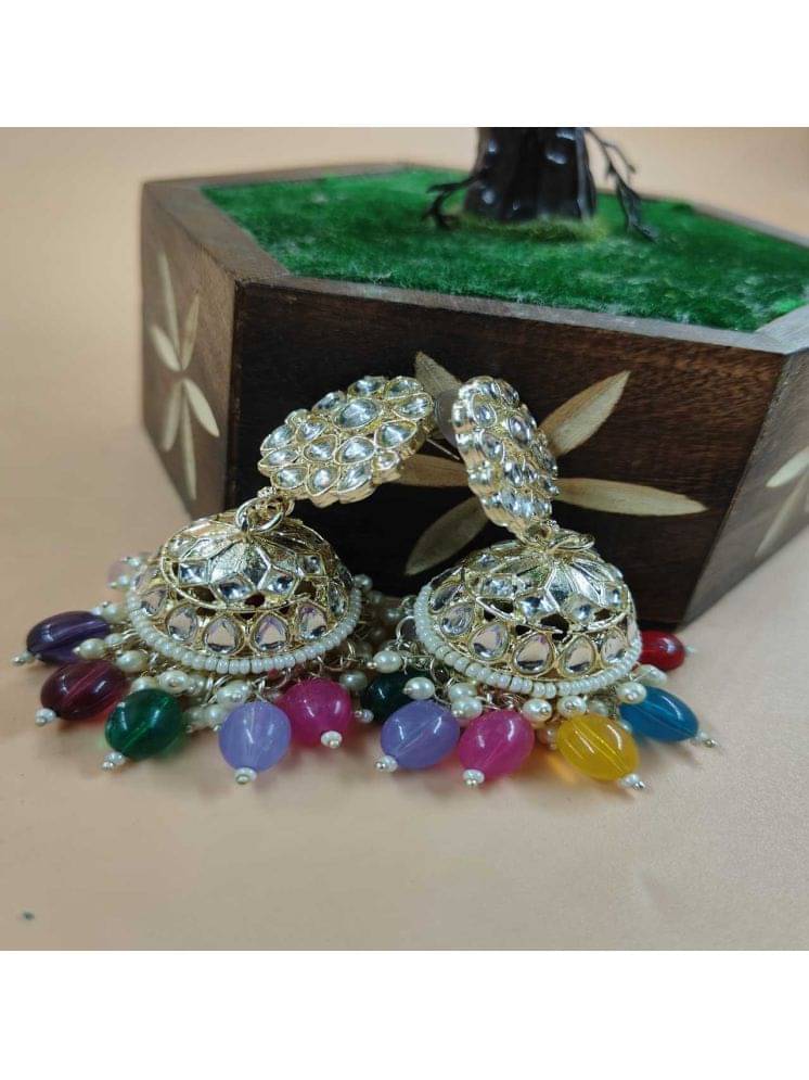     			Jiyanshi fashion Multi Color Jhumki Earrings ( Pack of 1 )