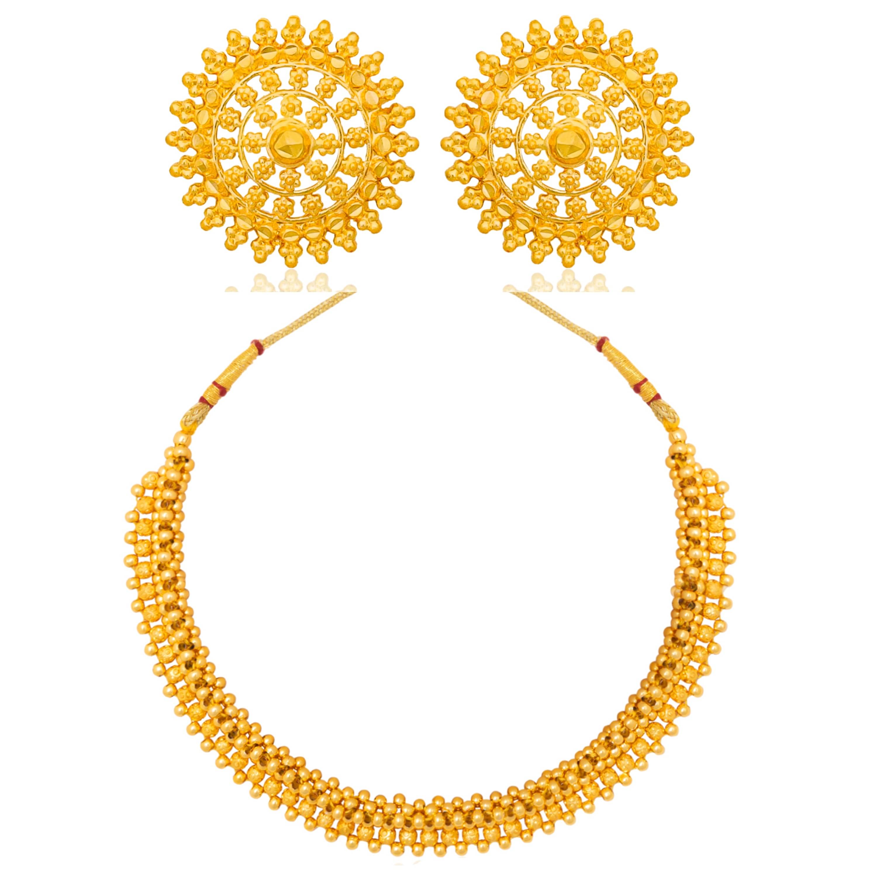     			LUV FASHION White Brass Necklace Set ( Pack of 1 )