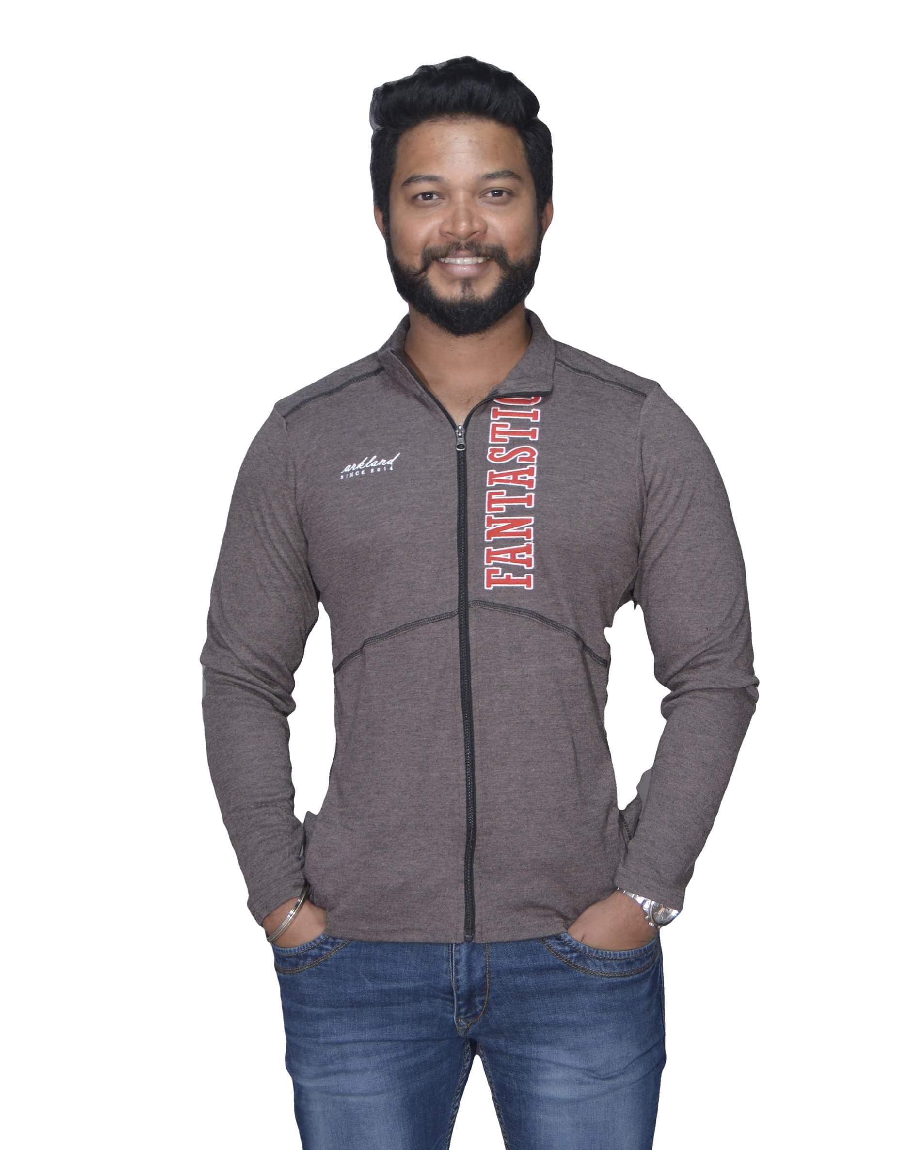 Leean Patterns Fleece Men's Casual Jacket - Brown ( Pack of 1 ) Leean Patterns Fleece Men's Casual Jacket - Brown ( Pack of 1 )