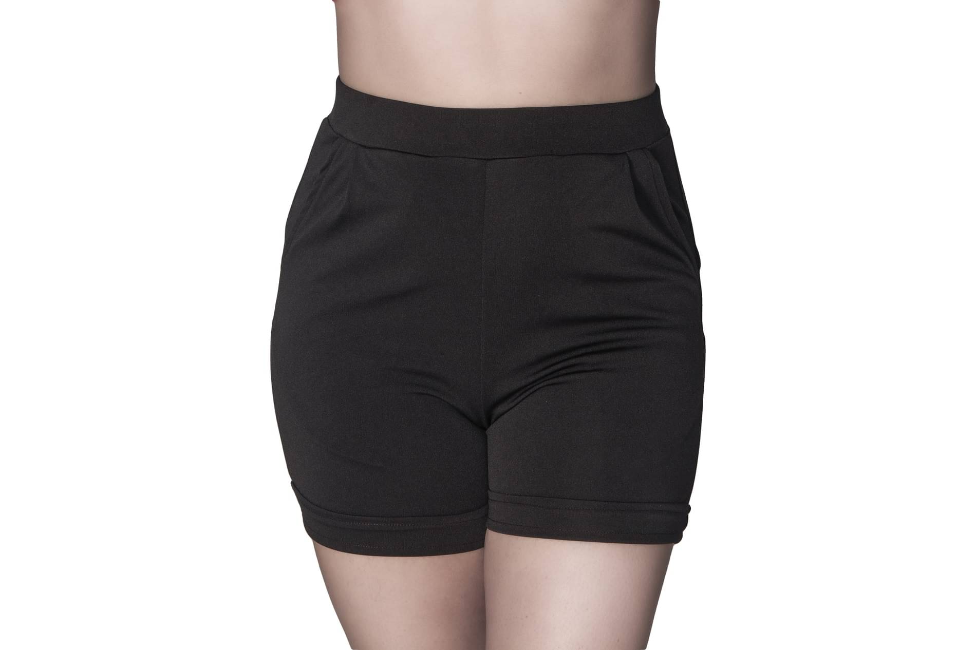     			Leean Patterns Polyester Hot Pants - Black Single