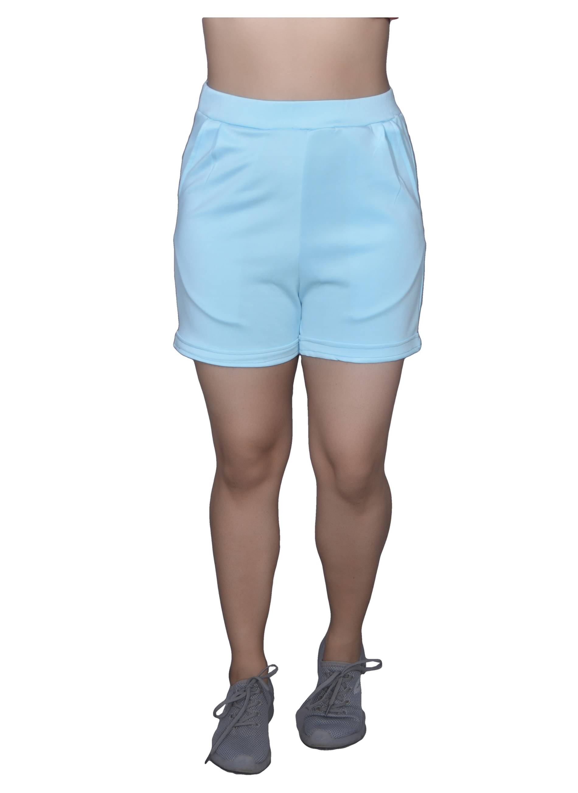     			Leean Patterns Polyester Hot Pants - Blue Single