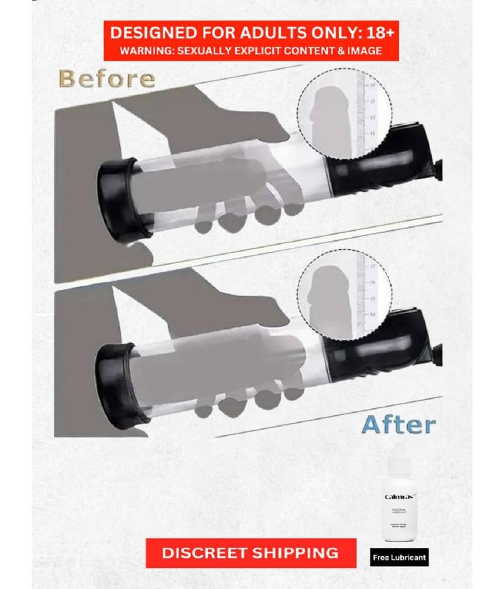 PENIS VACCUM MANUAL POWER PUMP - MALE ENHANCEMENT ENLARGER PUMP FOR MEN