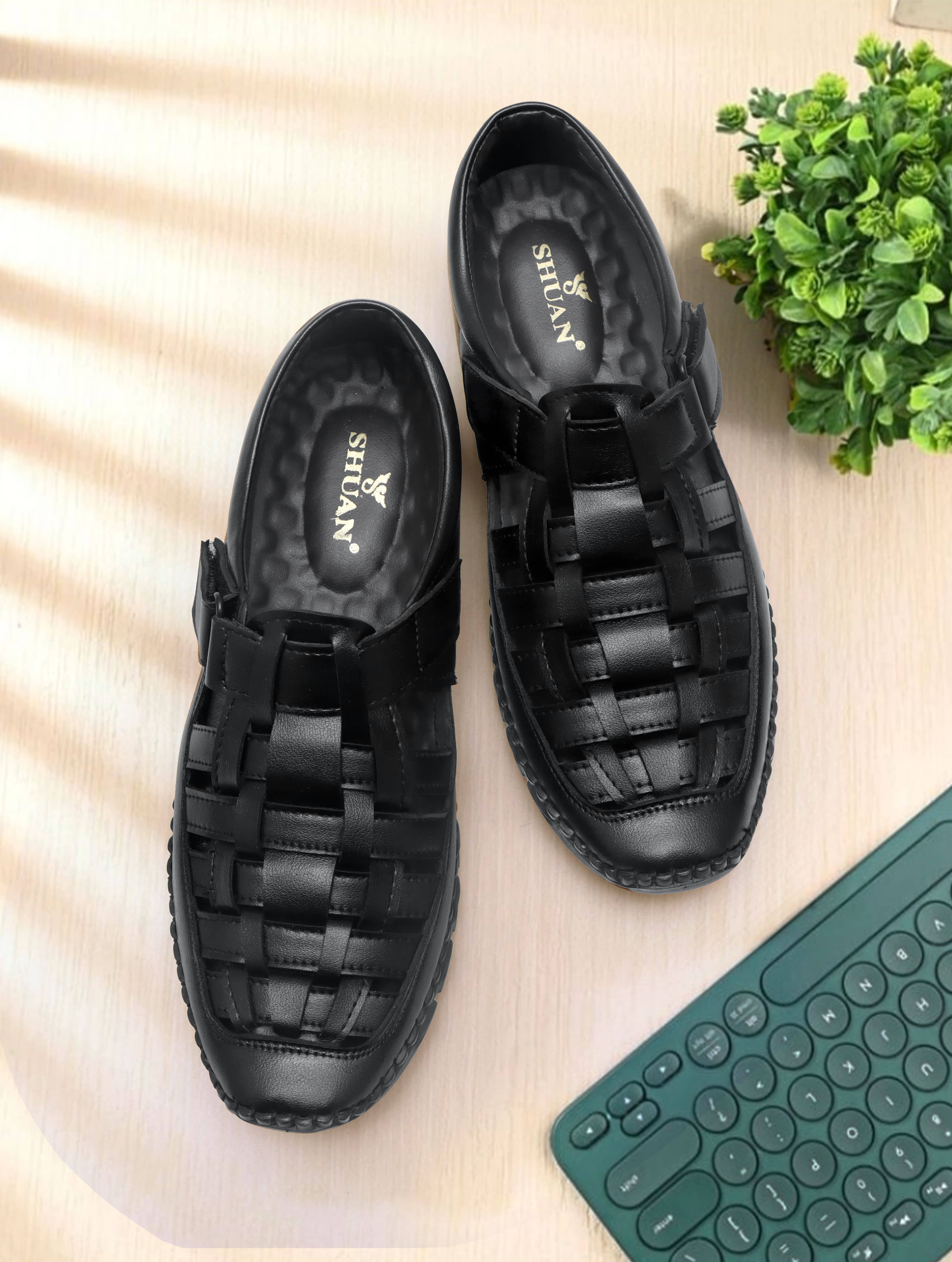SHUAN - Brown Men's Sandals
