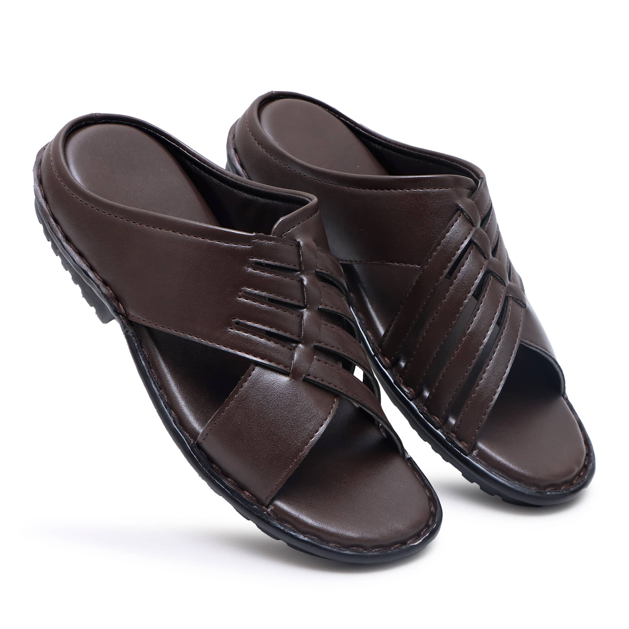 SHUAN - Black Men's Floater Sandals