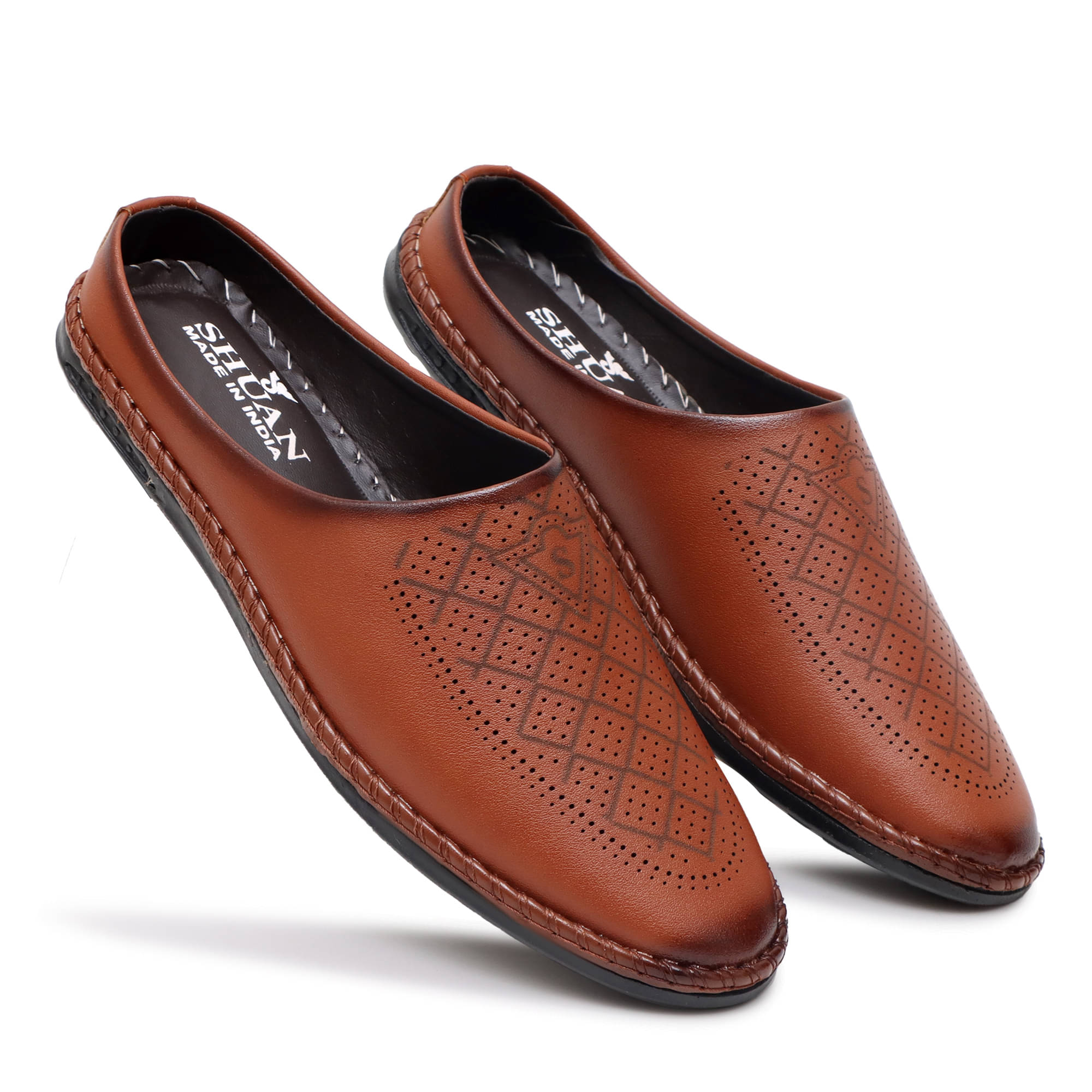     			SHUAN Tan Men's Mojaris